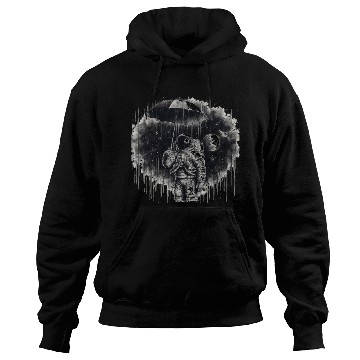 Discover Rain in space Hoodies