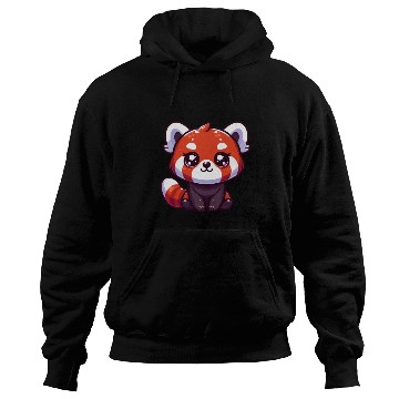 Discover Playful Red Panda Cartoon Hoodies