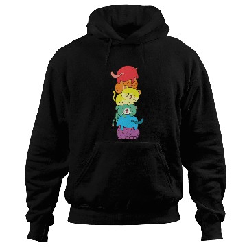 Discover Gay Pride Cat Pet Lover Gift Hoodies