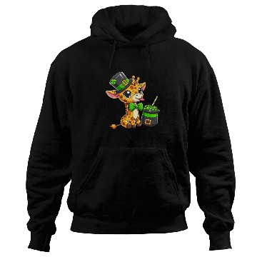 Discover St. Patrick's Day Giraffe with Bubble Tea Hoodies