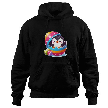 Discover Penguin hatches from colorful Easter egg Hoodies