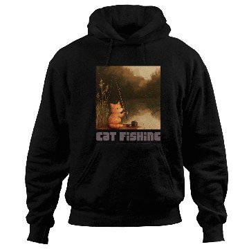 Discover Cat Fishing Hoodies