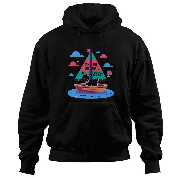 Discover Sailboat: I'm on a boat, with a goat! Hoodies