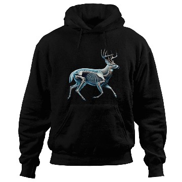 Discover Deer Skeleton Anatomy Hoodies