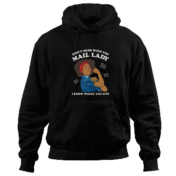 Discover African American Postal Worker Mail Lady Funny Hoodies