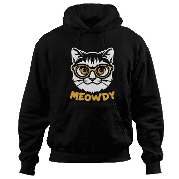 Discover Meowdy Funny Kitty Michigan Gift Hoodies