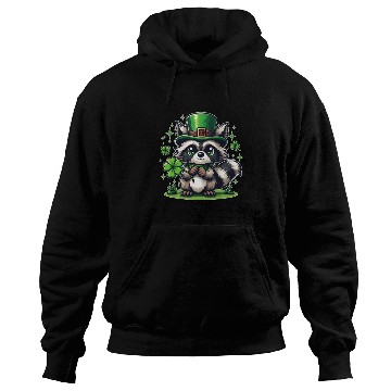 Discover St. Patrick's Day Raccoon Revelry Hoodies