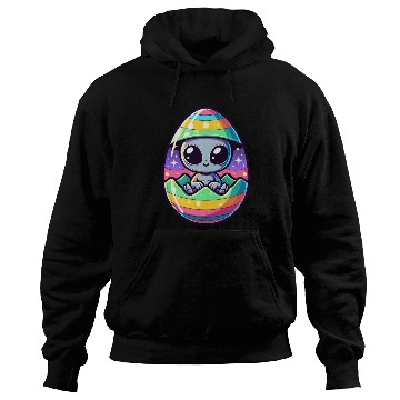 Discover Alien Easter Egg Hatching: Colorful Surprise Hoodies