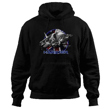 Discover Harrier Jump Jet Royal Air Force Fighterjet Hoodies