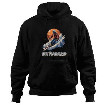 Discover Skiing Off Piste Winter Fun for a Skiers Hoodies