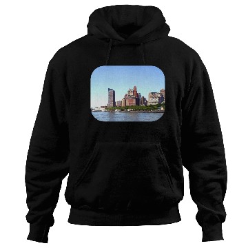 Discover Manhattan NY - Manhattan Skyline on a Clear Day Hoodies