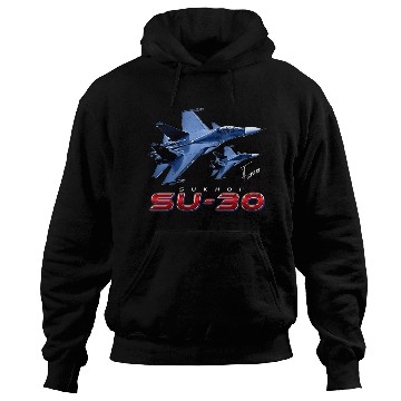 Discover Sukhoi SU-30 Flanker Russian Fighterjet Hoodies