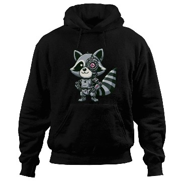Discover Cool Raccoon Robot Hoodies