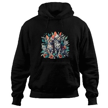 Discover Bengal Kittens Snow Asian Cats Hoodies