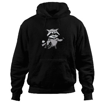 Discover Racoon Biceps Tattoo I Love Dad Hoodies