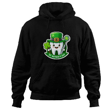 Discover St patricks day cartoon dentist design, cute tooth Hoodies