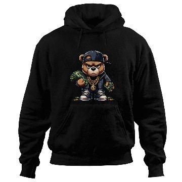 Discover teddy bear with money Hoodies
