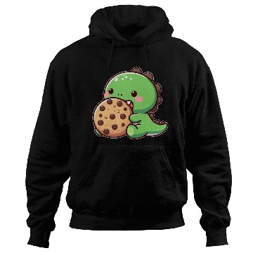 Discover Dinosaur enjoying a Chocolate Cooki Hoodies