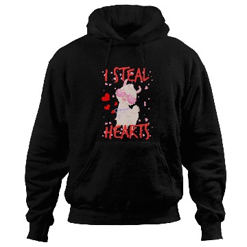 Discover Cute Llama alpaca valentine day for couples Hoodies