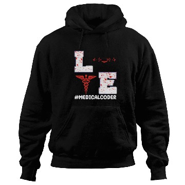 Discover Medical Coder Valentine's Day Design Hoodies