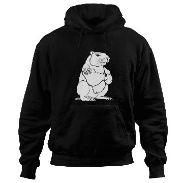 Discover Capybara Biceps Tattoo I Love Mom Hoodies