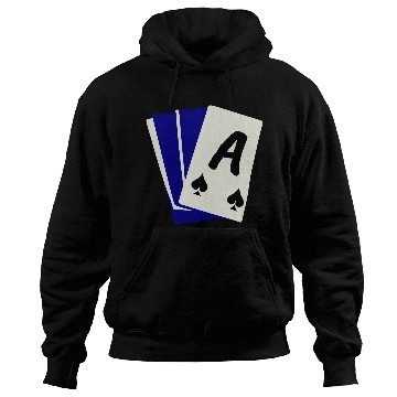 Discover Playing Card Hand, Ace Showing 3 Color Vector Hoodies