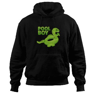 Discover Pool Boy Dinosaur Floatie Swimming Pool Hoodies