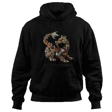 Discover Emerald Majesty: The Jeweled Dragon Hoodies