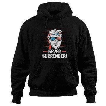 Discover Trump Never Surrender Mug Shot Hoodies