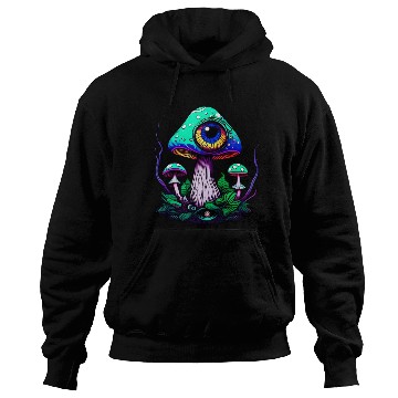 Discover Mushroom With One Eye Hoodies