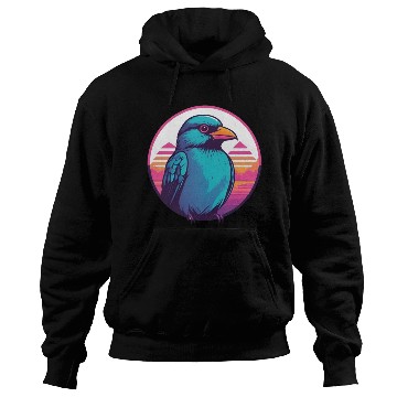 Discover Synthwave Blue Bird 2 Hoodies