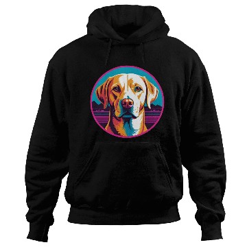 Discover Synthwave Labrador Retriever 2 Hoodies