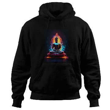 Discover The Buddha Neon Art Hoodies
