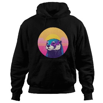 Discover Synthwave Otter 1 Hoodies