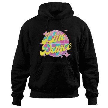Discover Line dance disco ball in fun neon party colors Hoodies