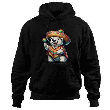 Discover Cinco de Mayo Polar Bear: Festive Mood Hoodies