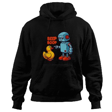 Discover Beep Boop Robot With Duck Hoodies