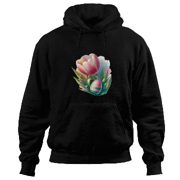 Discover Spring Colorful Tulip With Easter Egg Hoodies