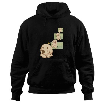 Discover A Cute Cartoon Dog Running Funny puppy Hoodies