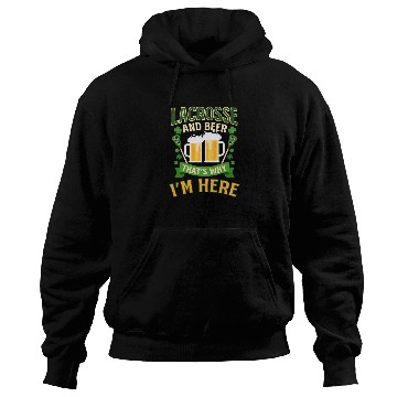 Discover Lacrosse St. Patricks Day Lacrosse And Bere Here Hoodies