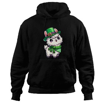 Discover St. Patrick's Day Llama Cartoon Hoodies