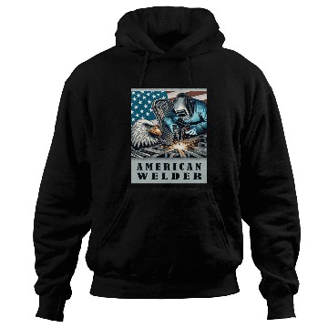Discover American Welder USA Flag Eagle Weld Hoodies