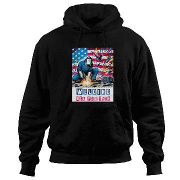 Discover Welding USA Togehter Eagle USA Flag Hoodies