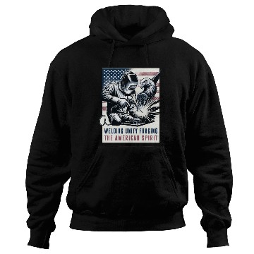 Discover Welding Unity Forging The American Spirit USA Flag Hoodies