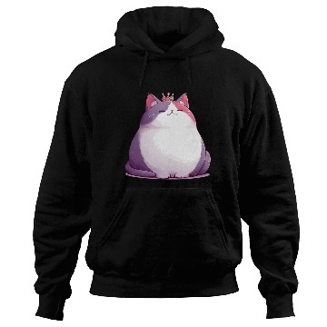 Discover Chunky Kawaii Cat Queen Hoodies