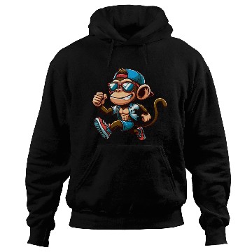 Discover Cool monkey jogging fitness running sport Hoodies