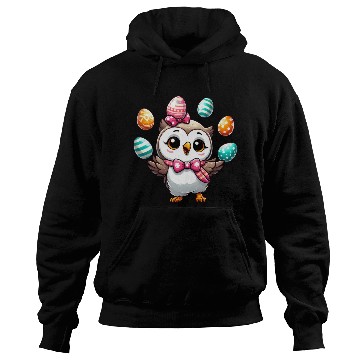 Discover Easter Egg Owl Juggling Hoodies