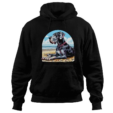 Discover Great Dane On The Beach Hoodies