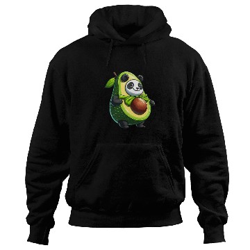 Discover Avocado Panda: Peaceful Green Guardian Hoodies