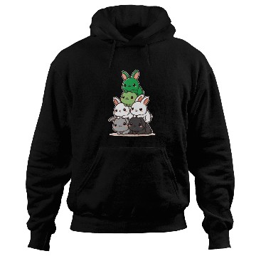 Discover Bunnies Aromantic Flag Pride Month Cute Bunny Hoodies